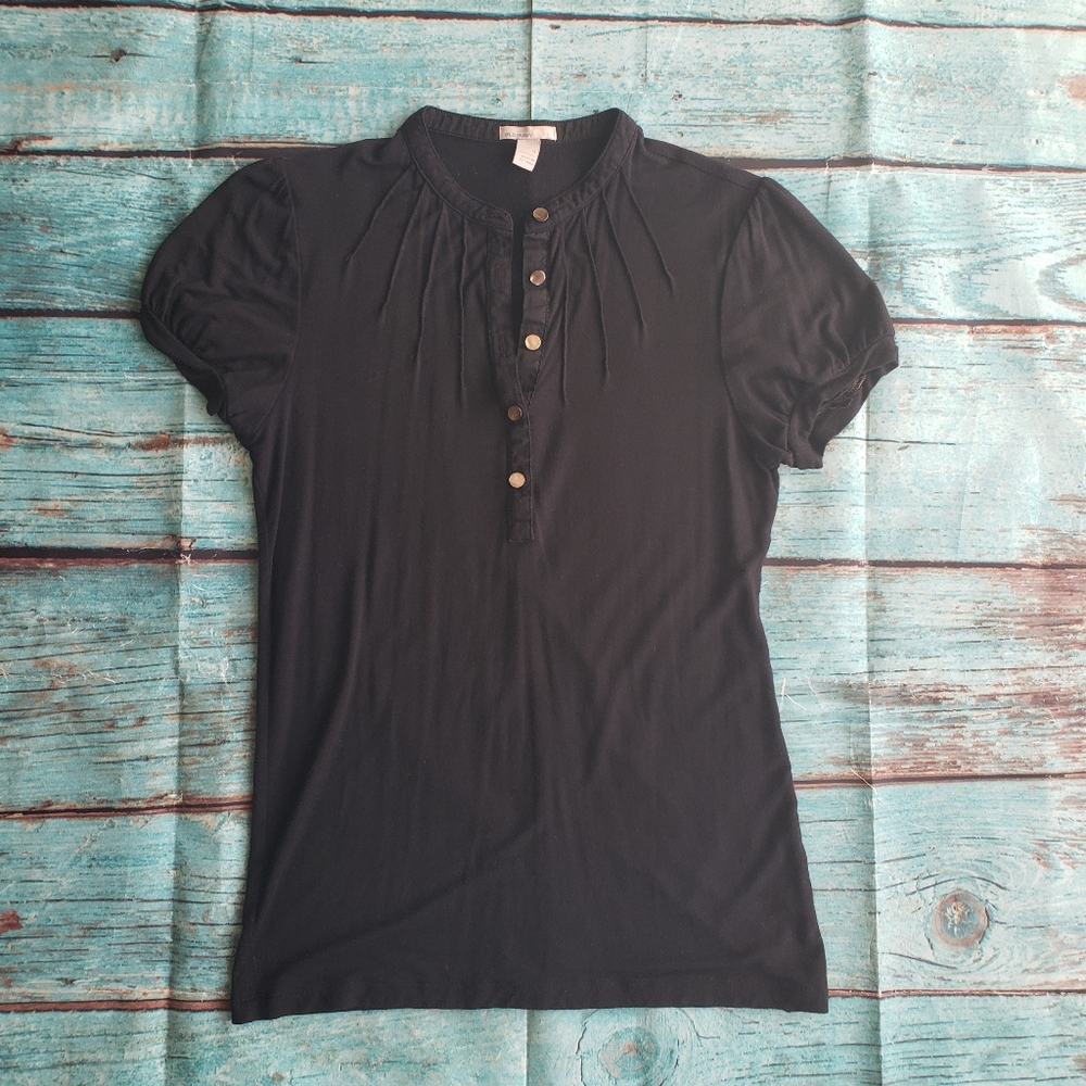 🌺 4/$20 Old Navy black short sleeve top size medium